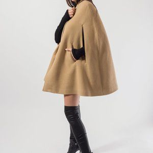 Winter Cape Coat Jacket For Women Wool CapeCape Jacket